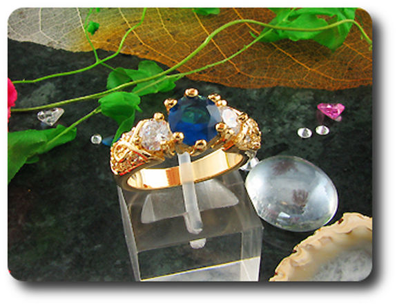 6 mm Blue Sapphire Ring