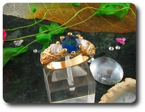 6 mm Blue Sapphire Ring