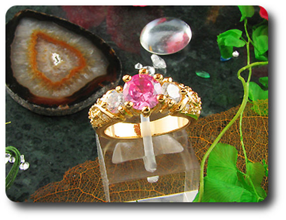 6 mm Pink Sapphire Ring