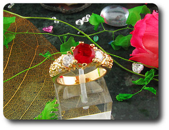6 mm Red Ruby Ring