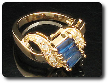 BAGUE SAPHIR BLEU