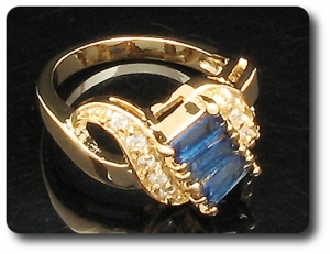 BAGUE SAPHIR BLEU