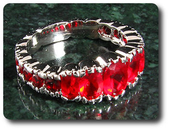 7-5 mm Red Ruby Ring
