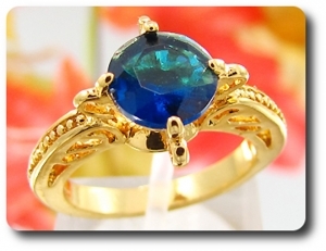 8 mm Blue Sapphire Ring