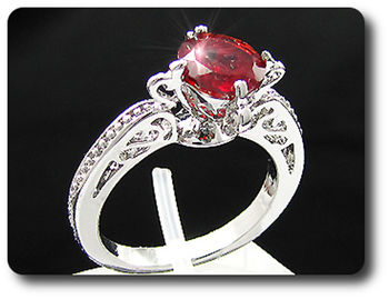 8 mm Red Ruby Ring