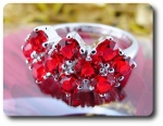 10x3  mm Red Ruby Ring