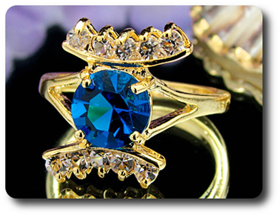 8 mm Blue Sapphire Ring