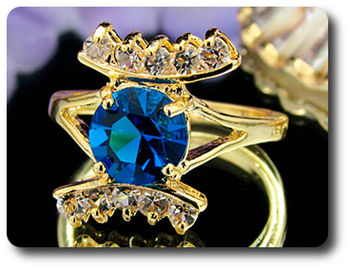 8 mm Blue Sapphire Ring