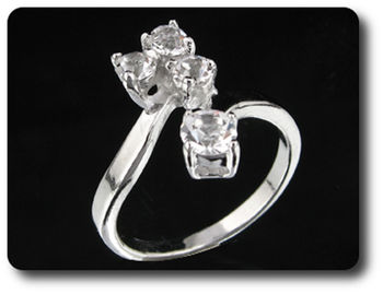 5 mm Created Diamond Ring