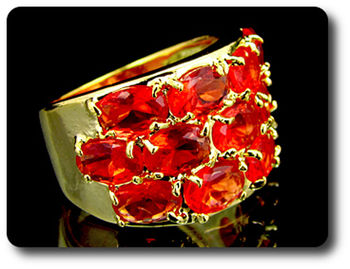 13x6 mm Red Ruby Ring
