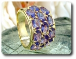 13x6 mm Purple Amethyst Ring