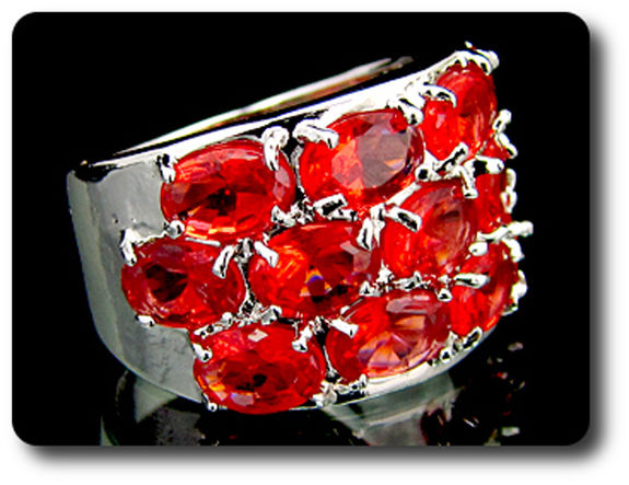 13x6 mm Red Ruby Ring