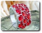 13x6 mm Red Ruby Ring