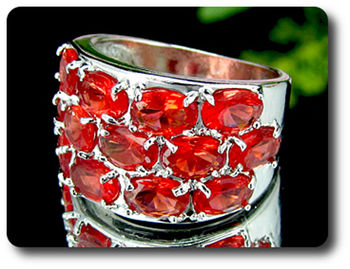 13x6 mm Red Ruby Ring