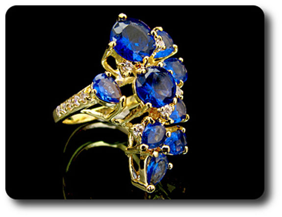 BAGUE SAPHIR BLEU