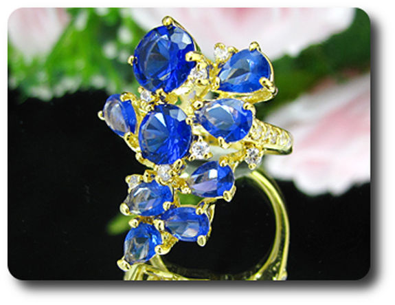 BAGUE SAPHIR BLEU