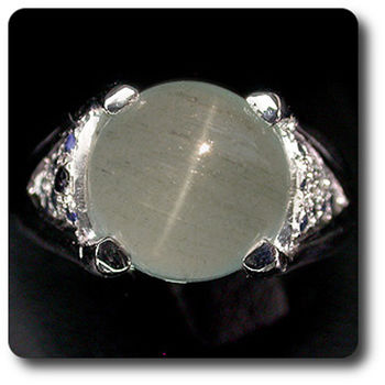 AQUAMARINE & SAPPHIRE RING