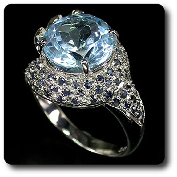 TOPAZ & SAPPHIRE RING