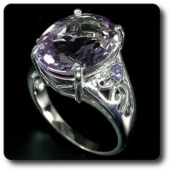 BAGUE AMETHYSTE & IOLITE