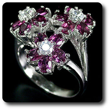 RHODOLITE GARNET RING