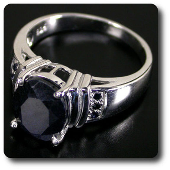 BAGUE SAPHIR NOIR