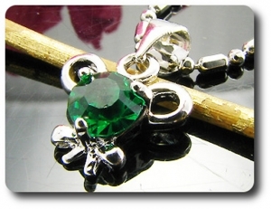 6 mm Green Emerald Pendant