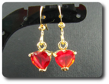 BOUCLES D'OREILLE RUBIS