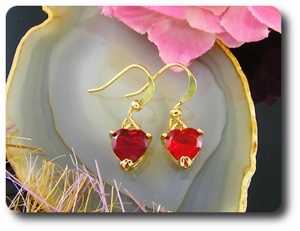 BOUCLES D'OREILLE RUBIS