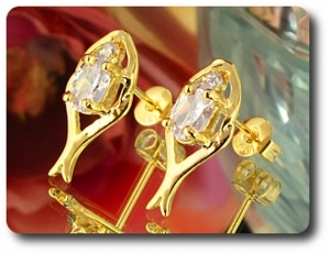 BOUCLES D'OREILLE DIAMANT CZ