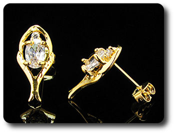 BOUCLES D'OREILLE DIAMANT CZ