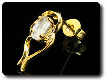 2x7mm Created Diamond Earrings
