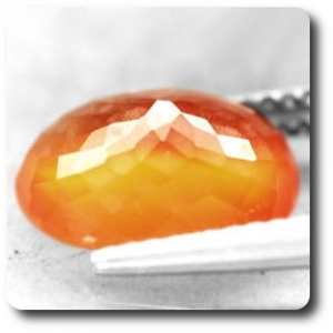 2.86 cts CORNALINE ORANGE. VVS1