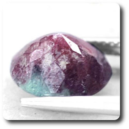 3.96 cts  RUBIS ZOISITE ANYOLITE