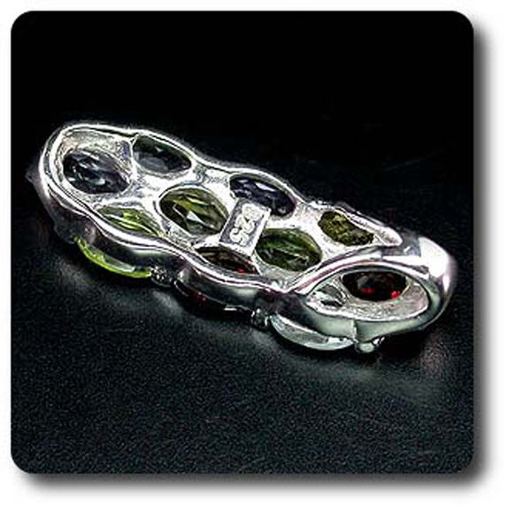 AMETHYST, GARNET, PERIDOT, CITRINE & TOPAZ PENDANT