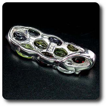 AMETHYST, GARNET, PERIDOT, CITRINE & TOPAZ PENDANT