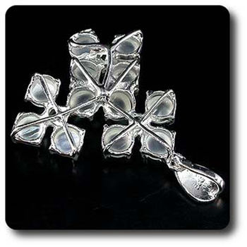 PENDENTIF PIERRE DE LUNE & GRENAT TSAVORITE