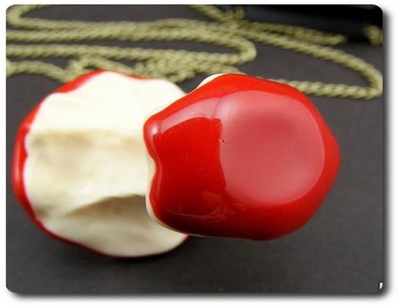 Eaten Half Apples Necklace