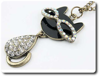 Glasses Cat Necklace