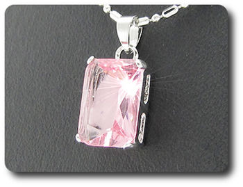 14 mm Pink Sapphire Pendant