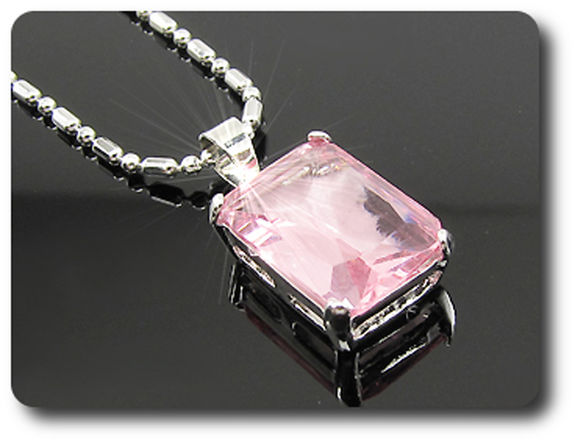 14 mm Pink Sapphire Pendant