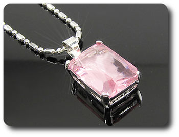 14 mm Pink Sapphire Pendant