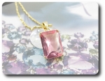 14 mm Pink Sapphire Pendant