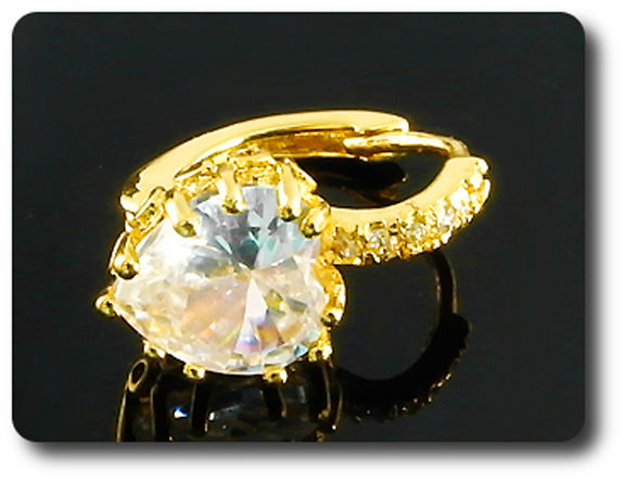 2 x 9 mm Created Diamond Earrings