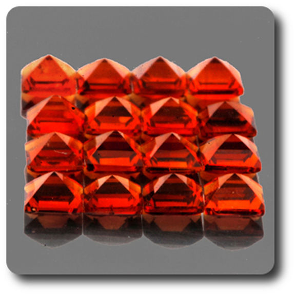 0.20 CT. ORANGE CITRINE. 3,5 MM. IF - VVS1 ( 1 piece )