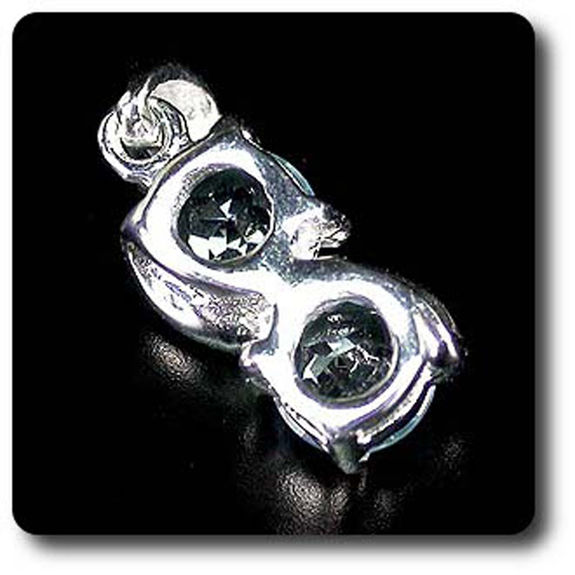 PENDENTIF TOPAZE BLEU