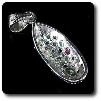 EMERALD, RUBY, SAPPHIRE PENDANT