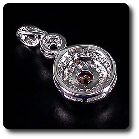 PENDENTIF TOPAZE ROSE