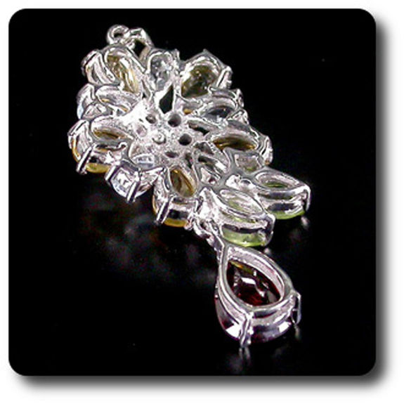 AMETHYST TOPAZ GARNET CITRINE PERIDOT PENDANT