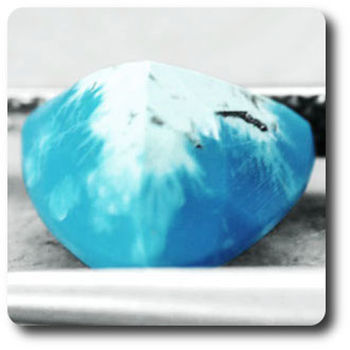 2.43 CT. NATURAL BLUE TURQUOISE + PYRITE