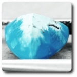 2.43 CT. NATURAL BLUE TURQUOISE + PYRITE